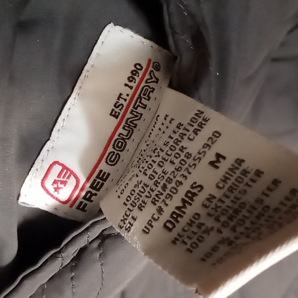 Free Country Reversible Chocolate Brown/Tan, Puffer/Fleece Vest M - Picture 5 of 7